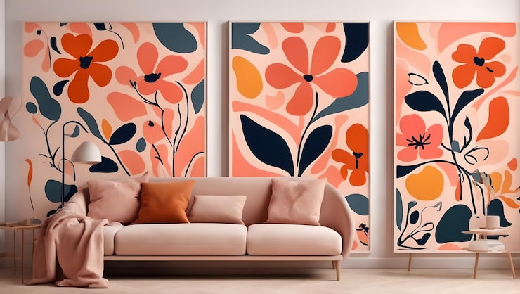 abstract floral design