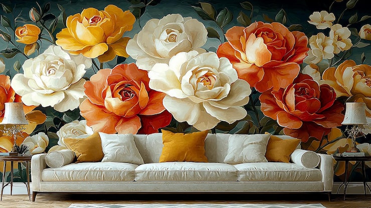 abstract floral design